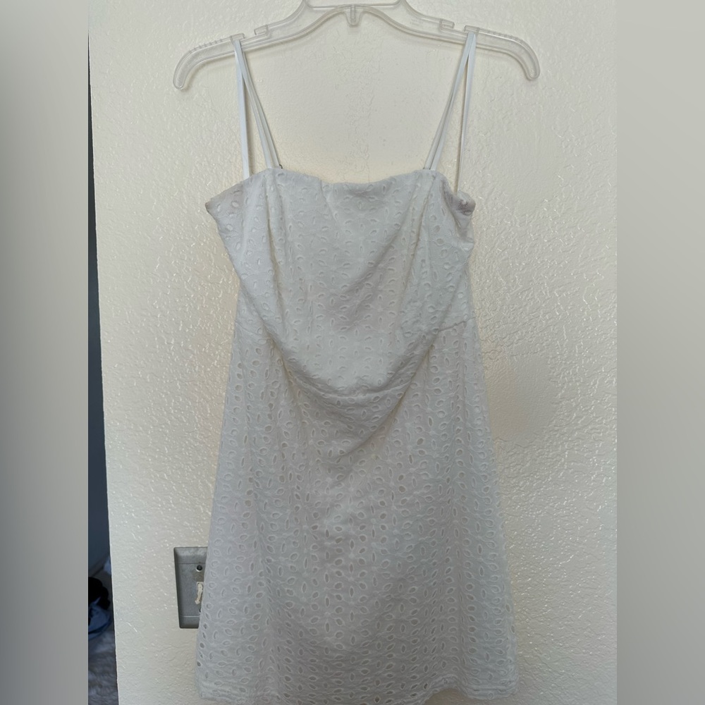 Simple short white dress